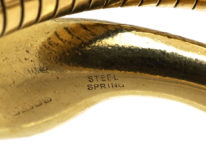 9ct Gold & Ruby Snake Bangle