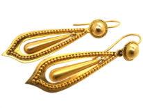 Victorian 15ct Gold Drop Earrings