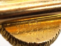 Edwardian 15ct Gold & Platinum Fox & Whip Brooch