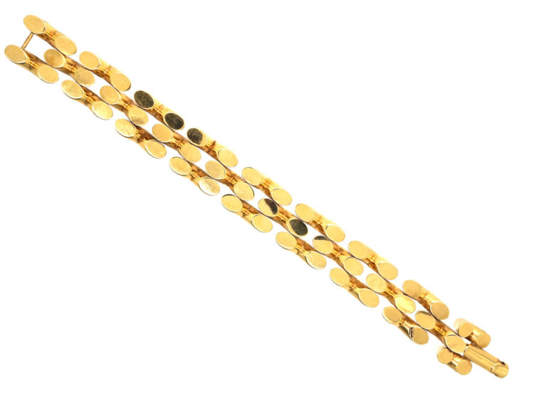 9ct Gold Retro Zig Zag Bracelet