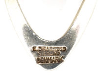 Silver Boomerang Link Collar by E Dragsted