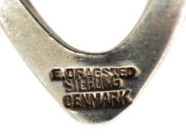 Silver Boomerang Link Collar by E Dragsted