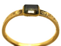 Georgian 18ct Gold Mourning Ring Dated 1727