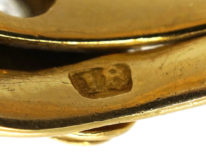 Victorian 18ct Gold Snake Ring Set With a Ruby & a Diamond