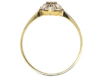 Edwardian 14ct Gold & Platinum, Diamond Set Marquise Ring