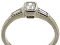 18ct White Gold Three Stone Diamond Ring