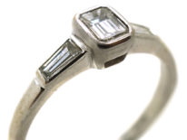 18ct White Gold Three Stone Diamond Ring