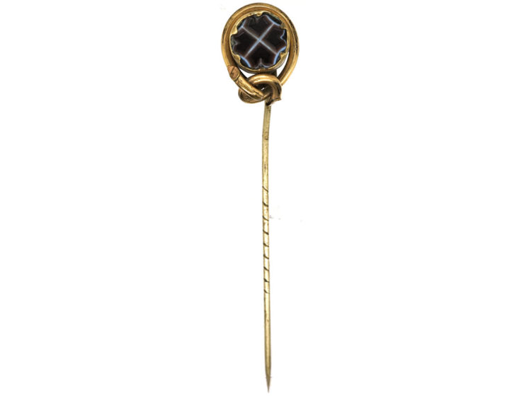Victorian Banded Sardonyx Tie Pin