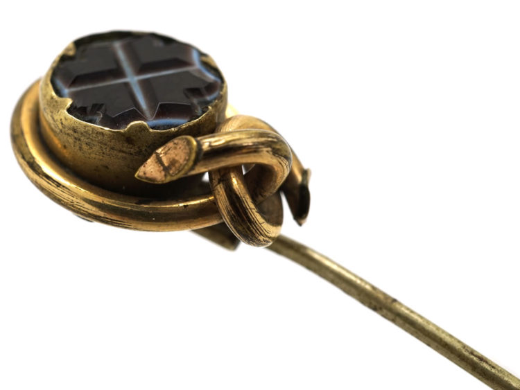 Victorian Banded Sardonyx Tie Pin