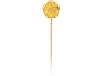 Edwardian 15ct Gold Tudor Rose Tie Pin