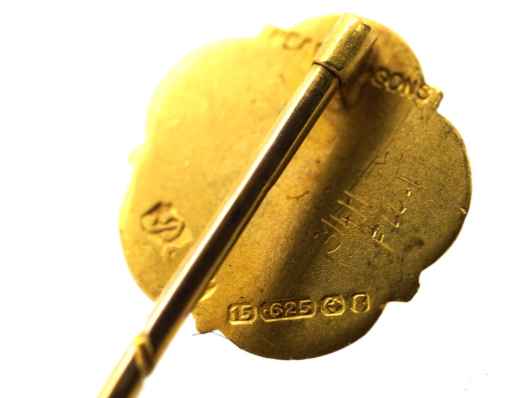 Edwardian 15ct Gold Tudor Rose Tie Pin