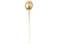 Edwardian 9ct Gold & Cabochon Amethyst Tie Pin