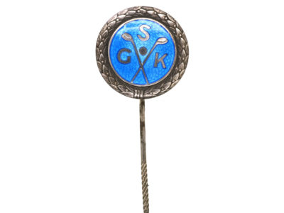 Swedish Silver & Enamel Golfing Tie Pin