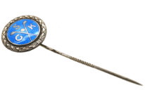 Swedish Silver & Enamel Golfing Tie Pin