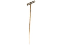 Art Deco Platinum & Rose Diamond Line Tie Pin