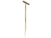 Art Deco Platinum & Rose Diamond Line Tie Pin