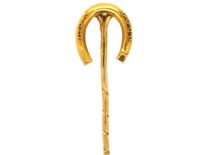 Edwardian 18ct Gold Horse Shoe Tie Pin