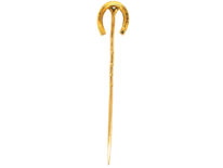 Edwardian 18ct Gold Horse Shoe Tie Pin