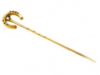 Edwardian 18ct Gold Horse Shoe Tie Pin