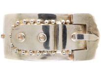 Victorian Silver Buckle Bangle
