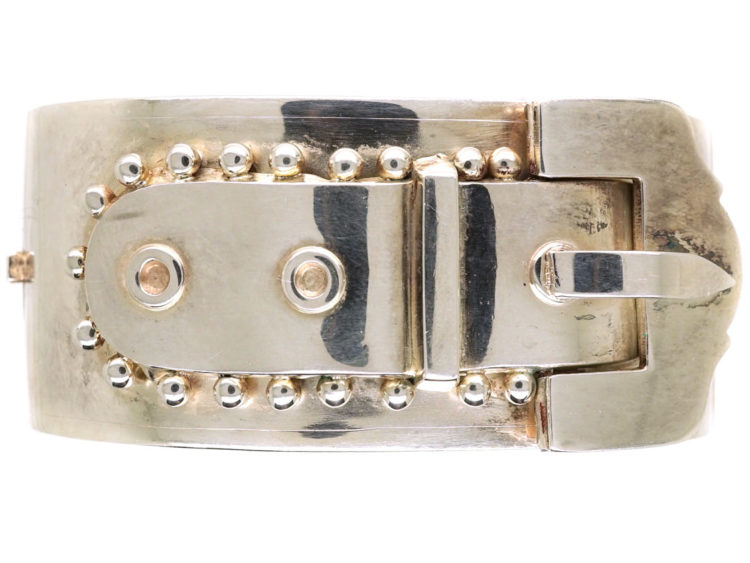 Victorian Silver Buckle Bangle