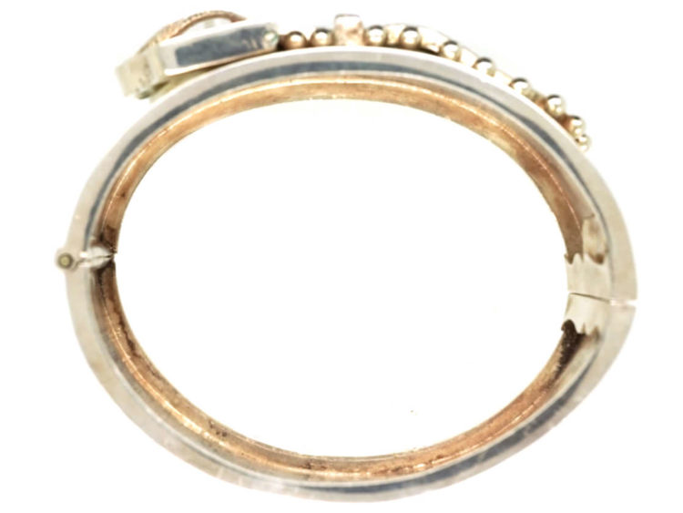 Victorian Silver Buckle Bangle