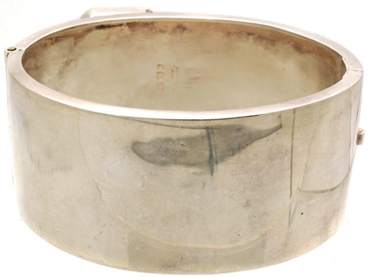 Victorian Silver Buckle Bangle