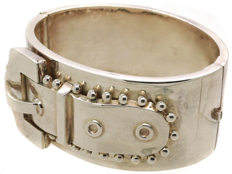 Victorian Silver Buckle Bangle