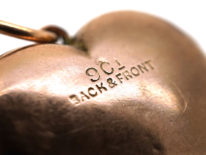 Edwardian 9ct Back & Front Locket With A Bow Motif Set With Garnets & Pearls