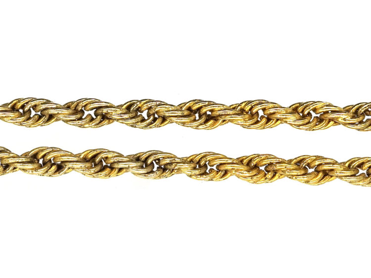 Edwardian 15ct Gold Heart Pendant Set With a Diamond on a 15ct Gold Chain