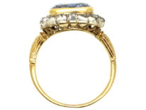 Georgian Sapphire & Diamond Ring