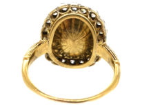 Georgian Sapphire & Diamond Ring