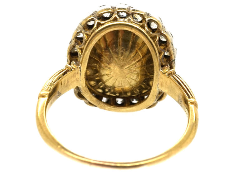Georgian Sapphire & Diamond Ring