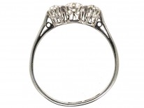 18ct White Gold & Platinum Three Stone Diamond Ring