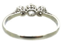 18ct White Gold & Platinum Three Stone Diamond Ring