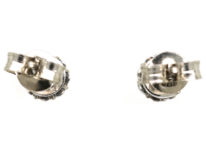 18ct White Gold Diamond Stud Earrings
