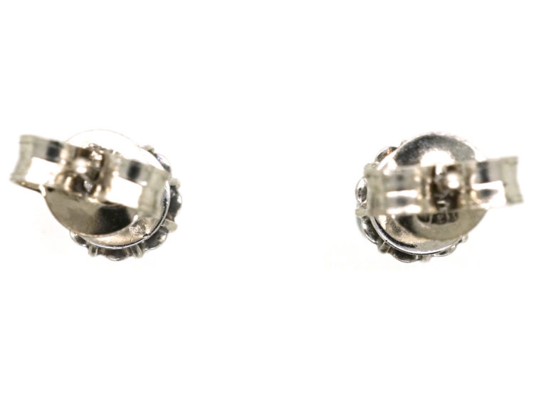 18ct White Gold Diamond Stud Earrings