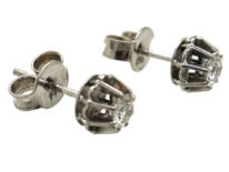 18ct White Gold Diamond Stud Earrings