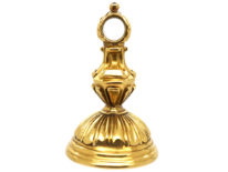 Georgian 18ct Gold Seal With Oval Carnelian Intaglio