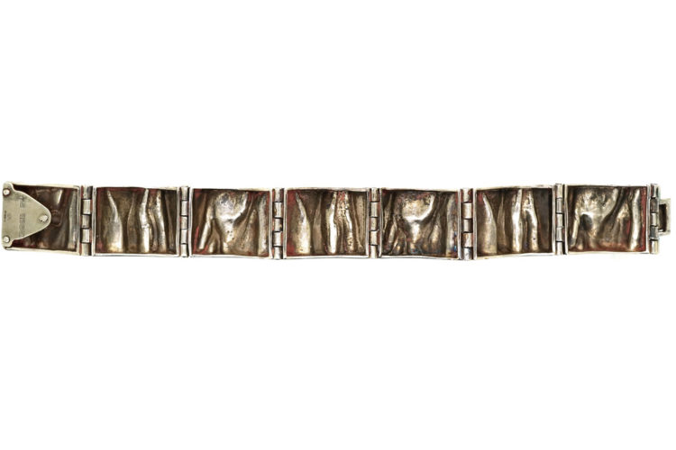 Modernist Silver Bracelet by Matti J. Hyvärinen