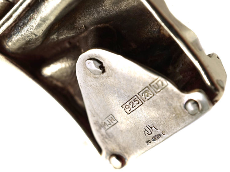 Modernist Silver Bracelet by Matti J. Hyvärinen