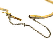 Edwardian 15ct Gold & Platinum, Pearl & Diamond Bracelet