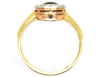 14ct Gold Sapphire & Diamond Oval Shaped Ring