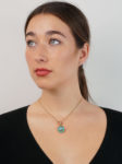 Victorian 18ct Gold, Turquoise, Natural Split Pearl & Diamond Pendant
