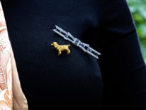 Edwardian 15ct Gold King Charles Spaniel Brooch