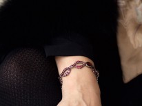 Georgian Silver & Flat Cut Almandine Garnet Bracelet