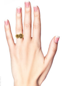 Edwardian 18ct Gold Cling to Me Buckle Ring