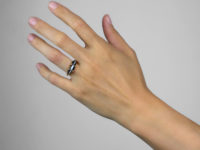 Victorian 18ct Gold, Banded Sardonyx & Rose Diamond Ring