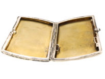 Edwardian Silver Case with Enamel of French Bull Dog