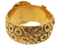 Edwardian 18ct Gold Cling to Me Buckle Ring